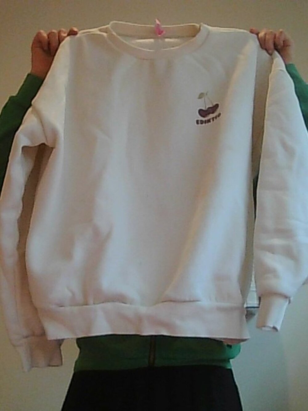 Edikted crewneck sweatshirt size xs cherry design